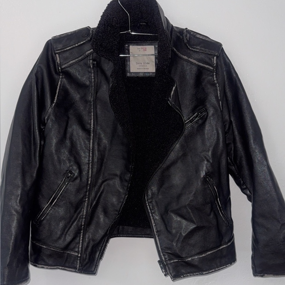Black Faux Leather Jacket
